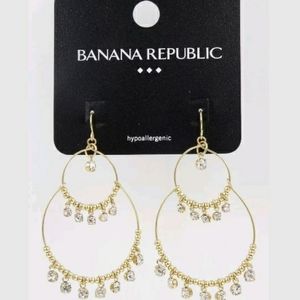 BANANA REPUBLIC RHINESTONE DANGLE EARRINGS